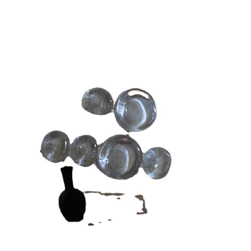 Pince à cheveux ronde transparente à la mode coréenne vintage, pince à cheveux pour cheveux, fragment d'été, pince latérale_voghion.com