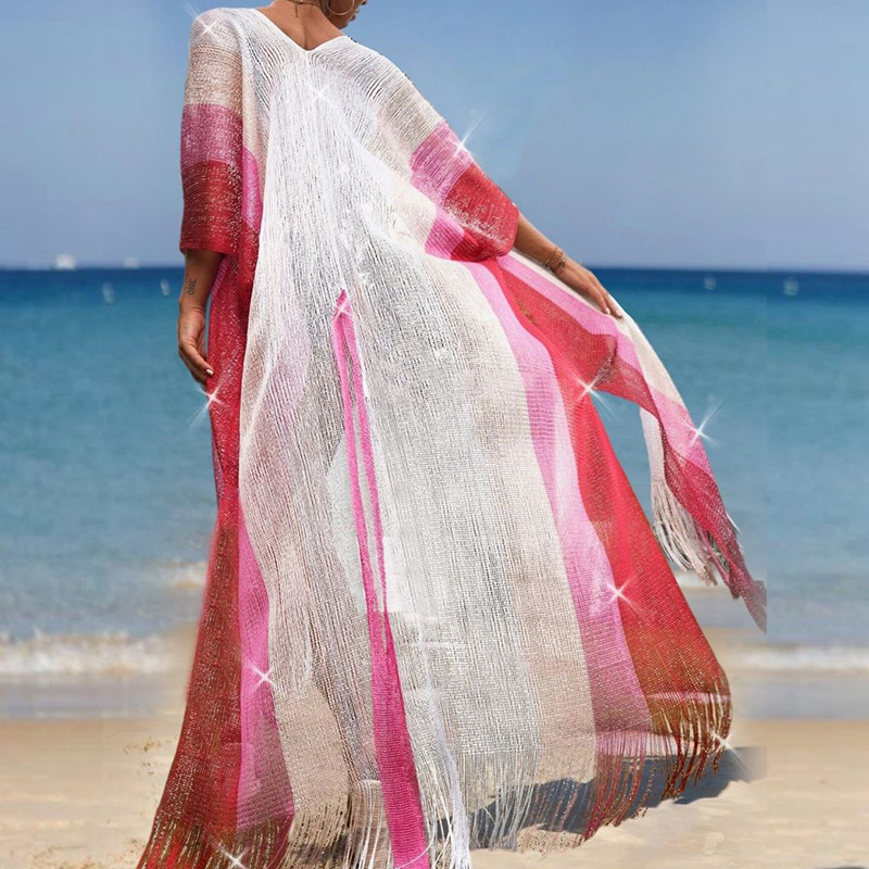 Womenu0027S Fashion Gradient Color Polyester Cover Ups