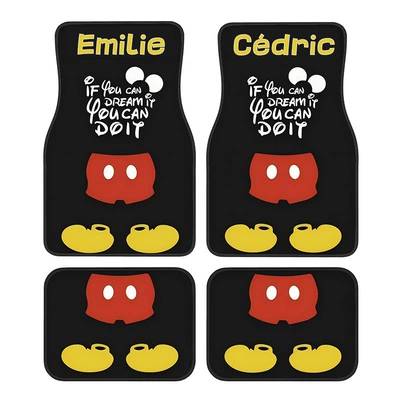 Avtomobil döşəmə paspasları — Mat Wear-resistant in stock - cartoon-car-floor-mats-16-3344cm-two-piece-set