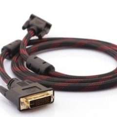 1.5-meter High-Definition DVI Cable, 24+1, for Computer to TV DVI Monitor Connection, 1080P