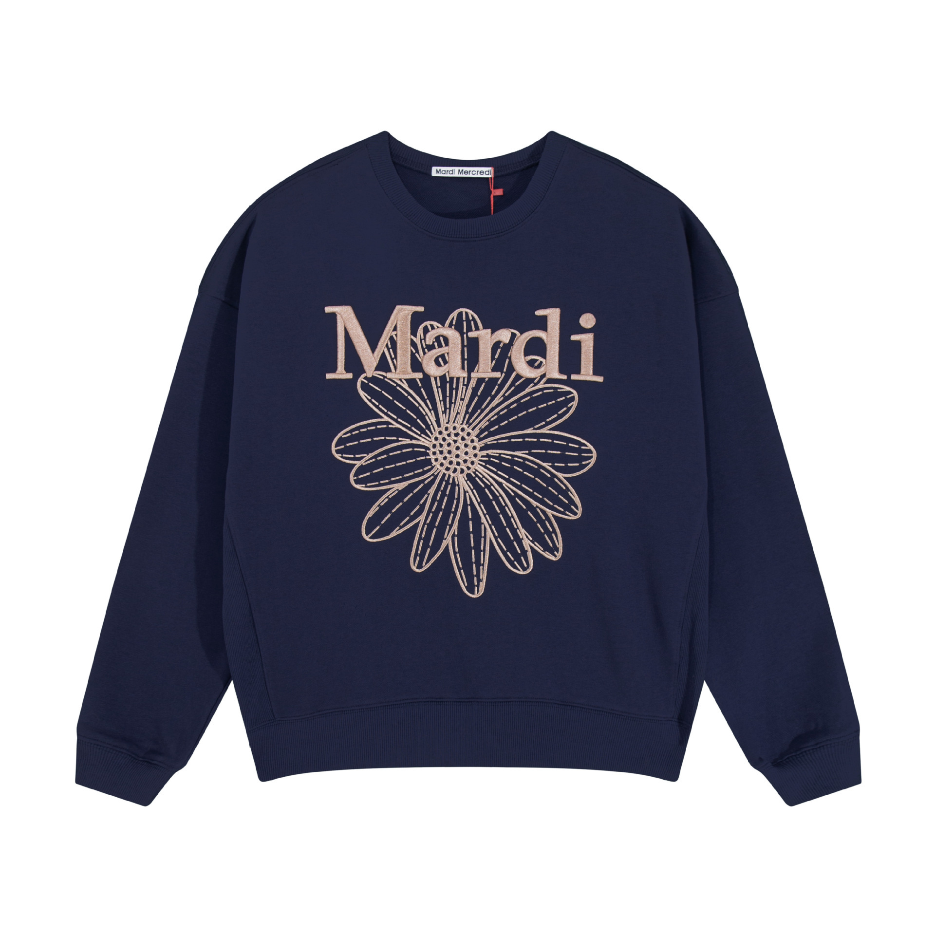 Embroidered navy blue/champagne / One size fits all