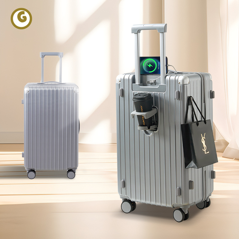 Maleta de alto valor 2024 nueva caja con ruedas multifuncional de 20 pulgadas caja de contraseña de rueda silenciosa de gran capacidad de 24 pulgadas