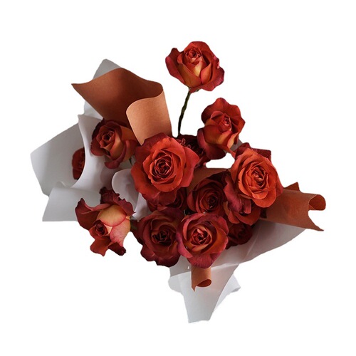 New flower clothes product Fenghua series solid color roll waterproof paper with good toughness Korean flower packaging bouquet material