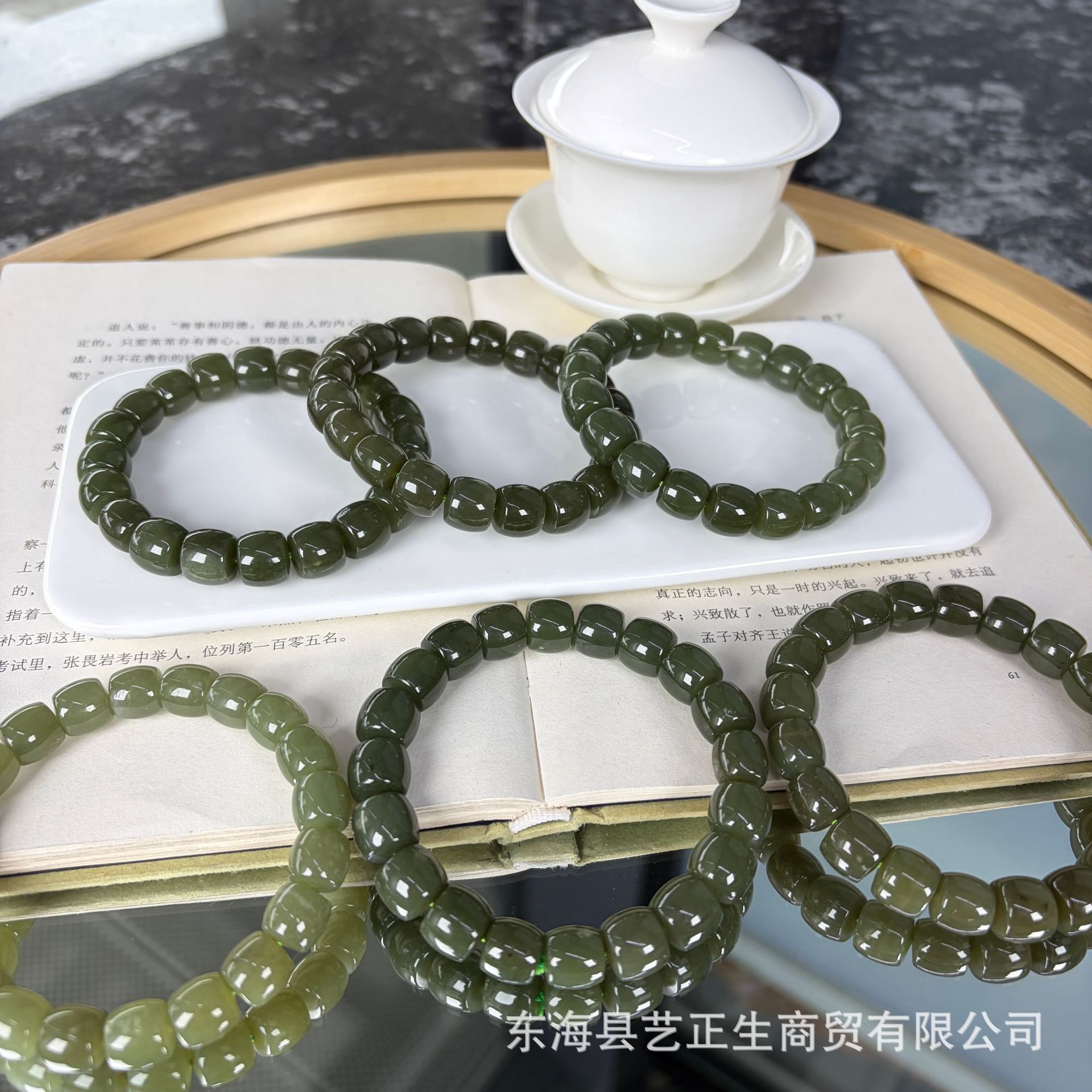 原创和田玉直切老型单圈手串合集手饰手链文玩时尚饰品T2116