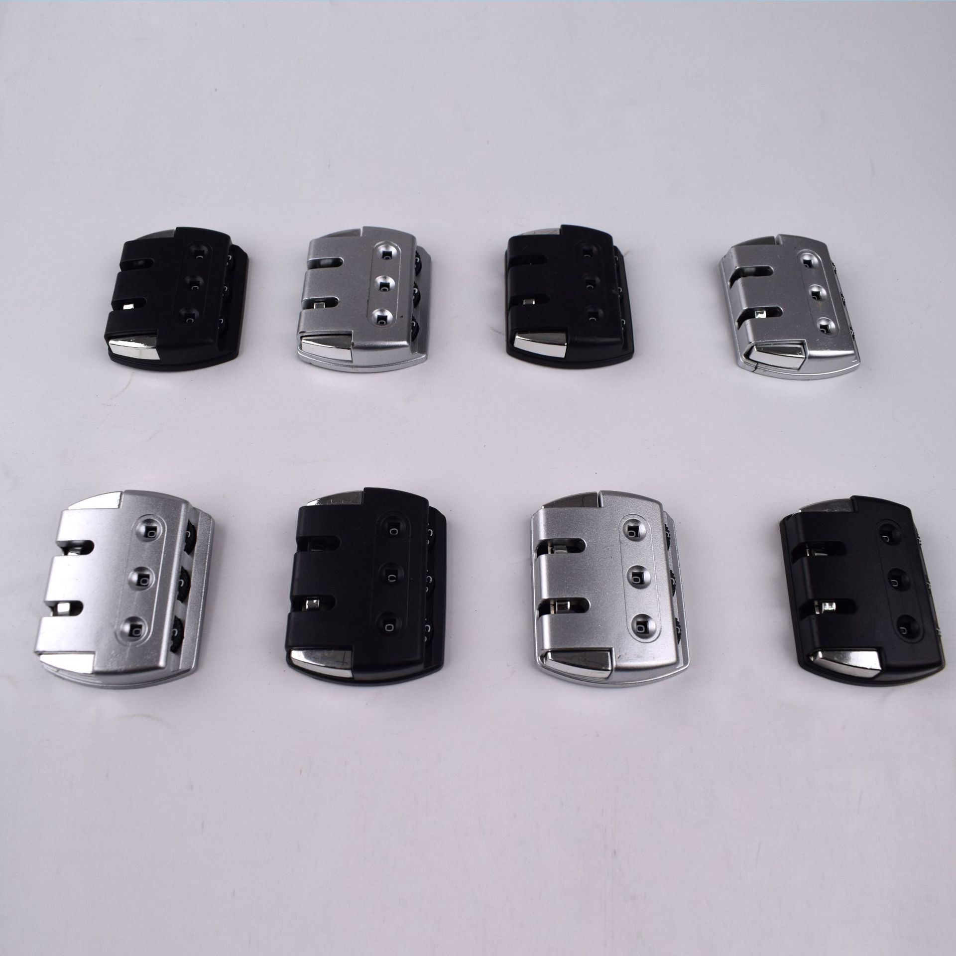 Export-only luggage lock fixed lock accessory password lock ABS plastic three-digit password lock dual-opening fixed lock