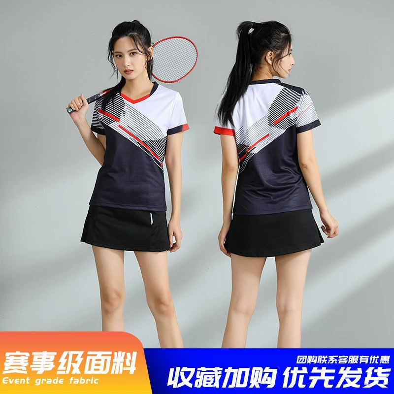 Nuevos trajes de bádminton para adultos trajes deportivos trajes de entrenamiento de voleibol masculino y femenino impresión de secado rápido