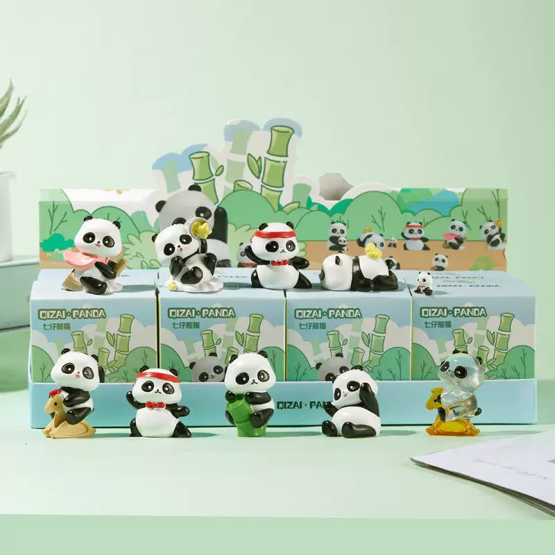 Двенадцать зодиакальных слепых коробок Симпатичные котики, НГ Panda, мальчики и девочки, новые подарки 2025 года, подарки интернет-знаменитостей