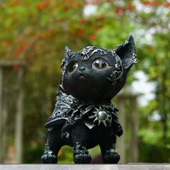跨境新品Mysterious blackcat statue神秘黑猫雕像家居装饰品摆件