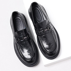 皮鞋男新款休閒批發男士皮鞋頭層羊皮透氣男款潮鞋真皮韓版男鞋