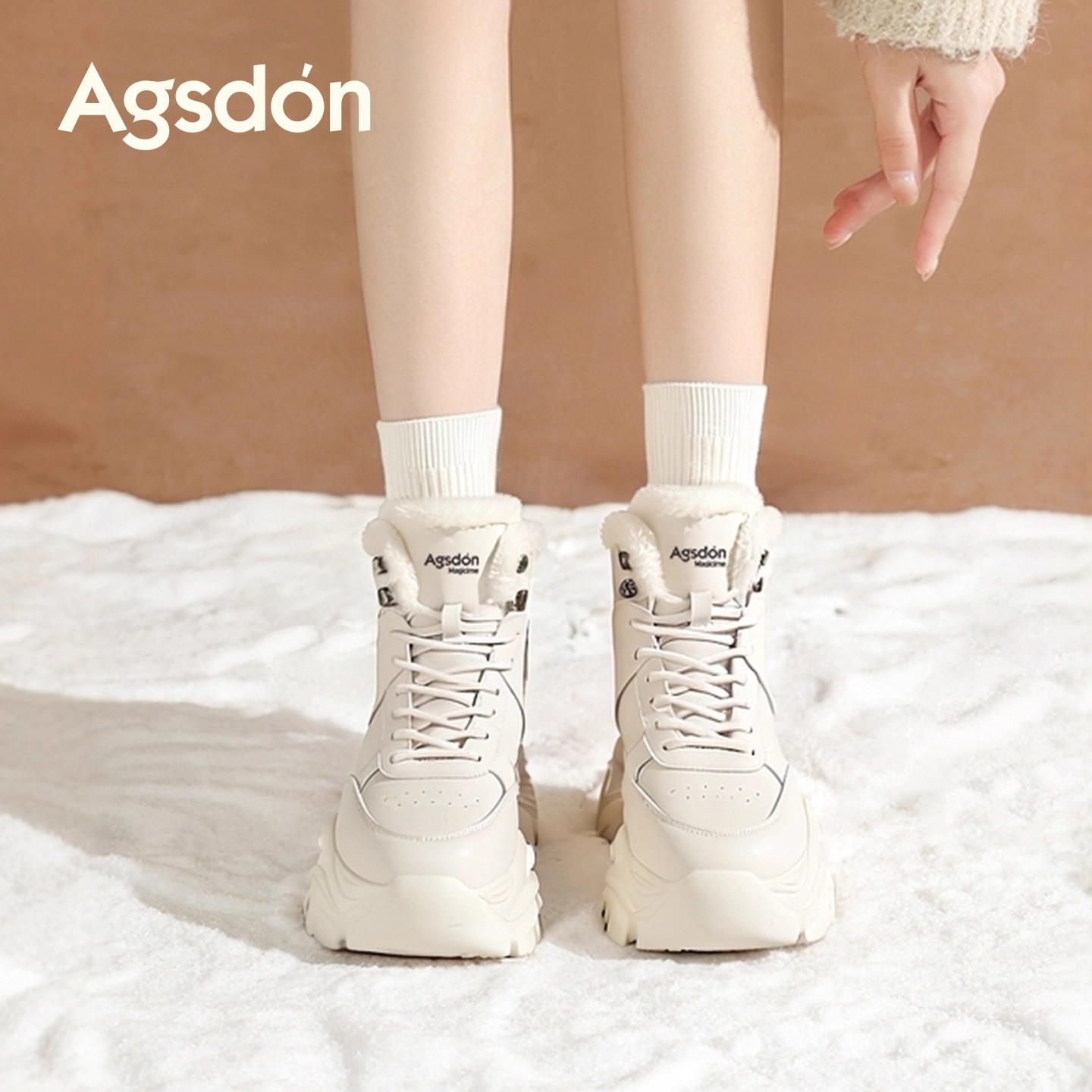 Zapatos antiguos Dengjia de terciopelo de alto nivel para mujeres 2025, nuevos zapatos de invierno de algodón de nieve casuales.