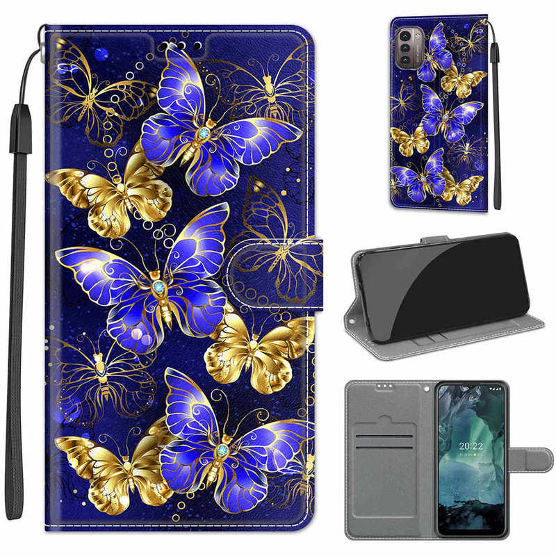 For Nokia G21/G11 mobile phone leather case voltage painted flip card wallet Nokia G22 protective case For Nokia G21/G11 mobile phone leather case voltage painted flip card wallet Nokia G22 protective case