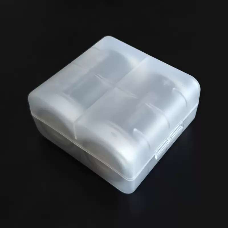 2节装1号 2号 C/D型电池盒 收纳盒 塑胶盒 磨砂半透明