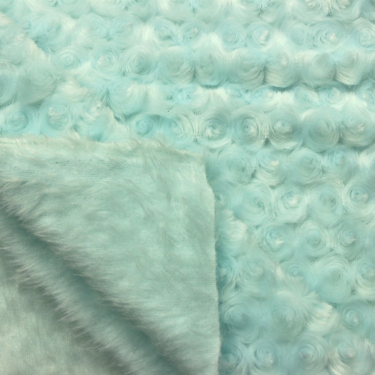 全涤磨圈拧花背面拉毛背刷PV玫瑰绒漩涡磨花有光长毛绒PV绒布面料