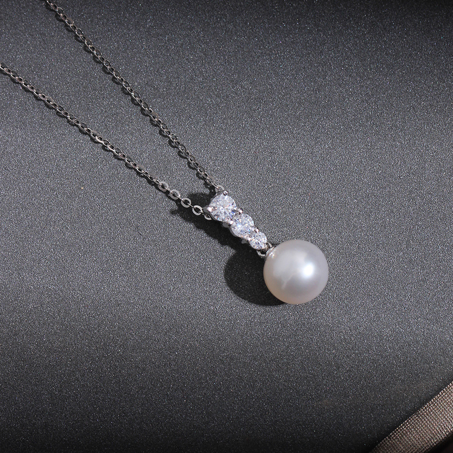 Colar elegante de pérolas e diamantes para mulher – joia de luxo_voghion.com