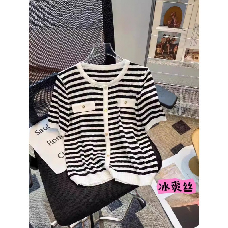 Knitted summer thin sweater