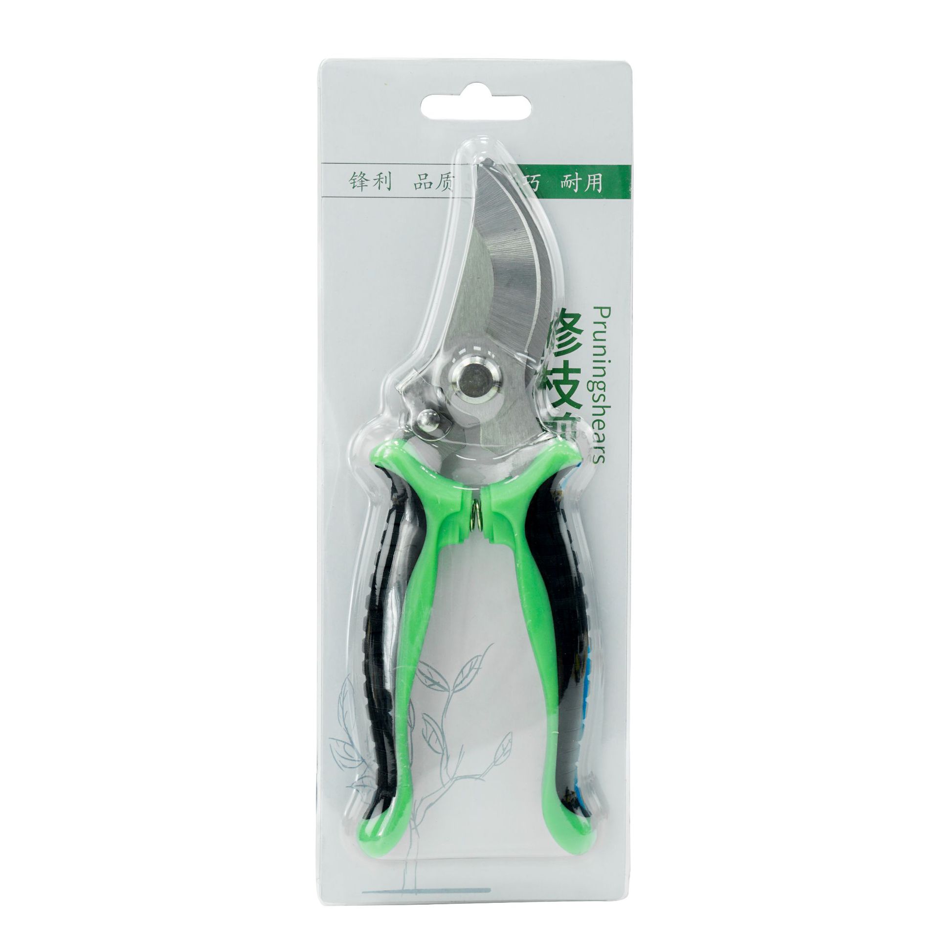 绿黑柄弯头 修枝剪 卡装
