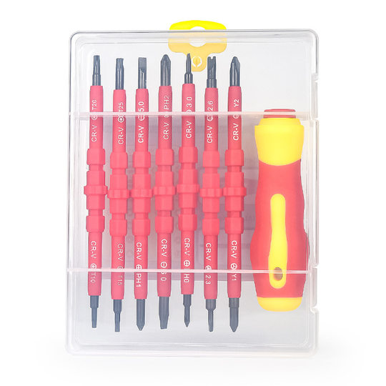 Factory Direct sales 15-in-1 electrician batch telecommunications insulation computer and other maintenance tools screwdriver screwdriver screwdriver combination suit
