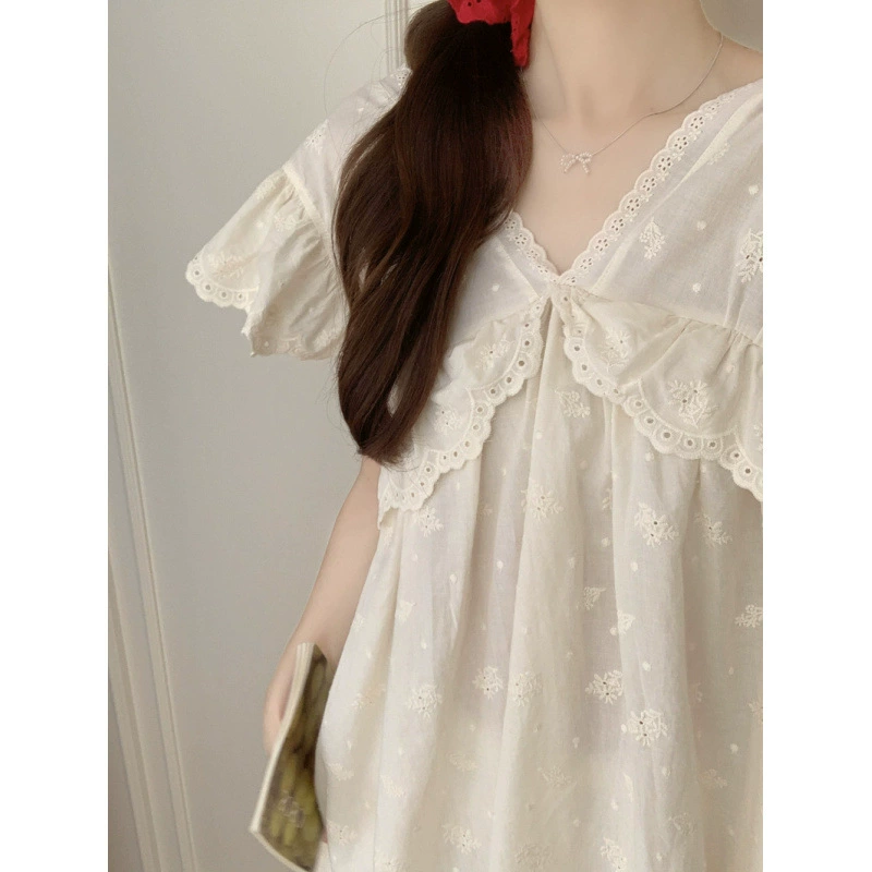 (Cross-border trading), cute lace pijama, set, lace dress