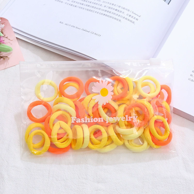 Colorful Children's Elastic Hair Ropes - Soft Towel Material, Perfect for Fun Hairstyles and Play!