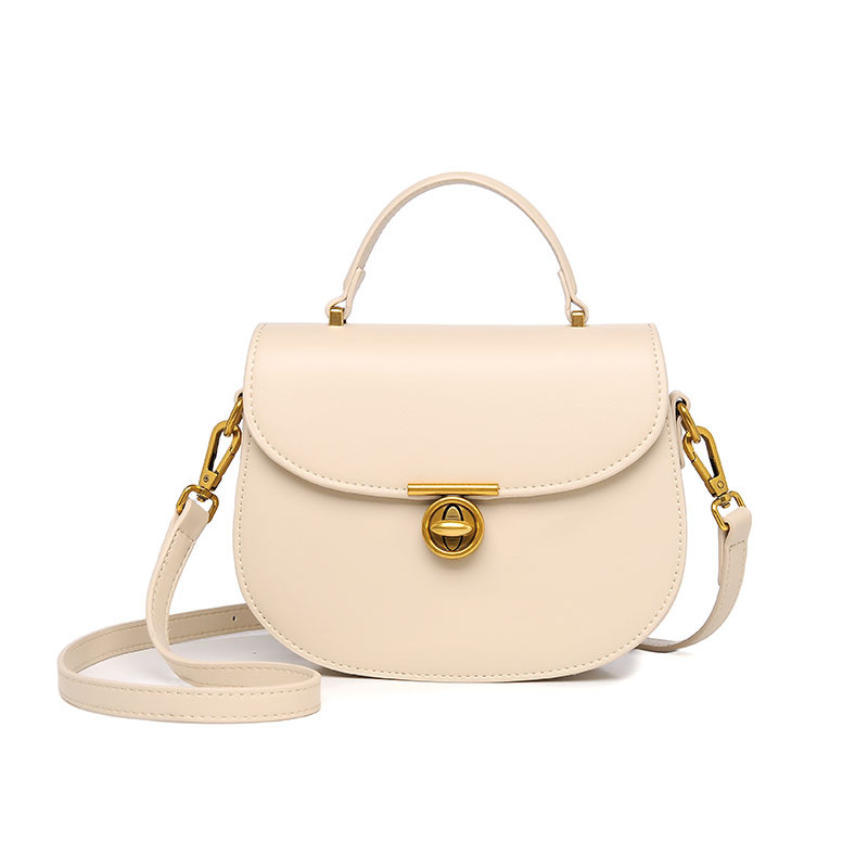 Crossbody Bag Fashion Retro French Saddle Bag Luxury Minimalist Women's Handbag Versatile Commuter Shoulder Bag - Thumbnail 2