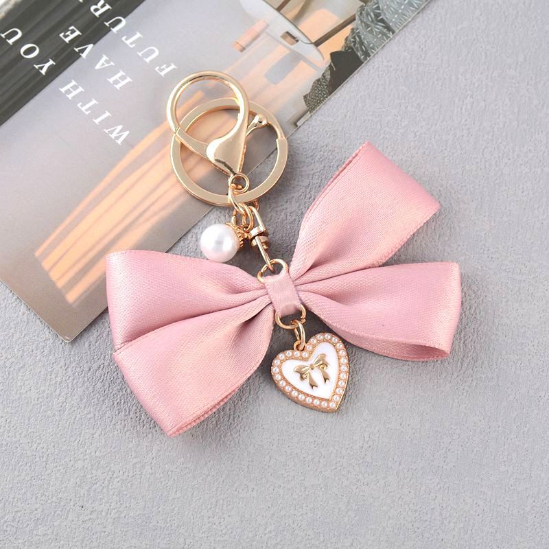 Creative New Love Bow Pendant Mobile Phone Case Keychain Hanging Ornaments Luggage Hanging Chain Exquisite Small Gift Hanging Ornaments