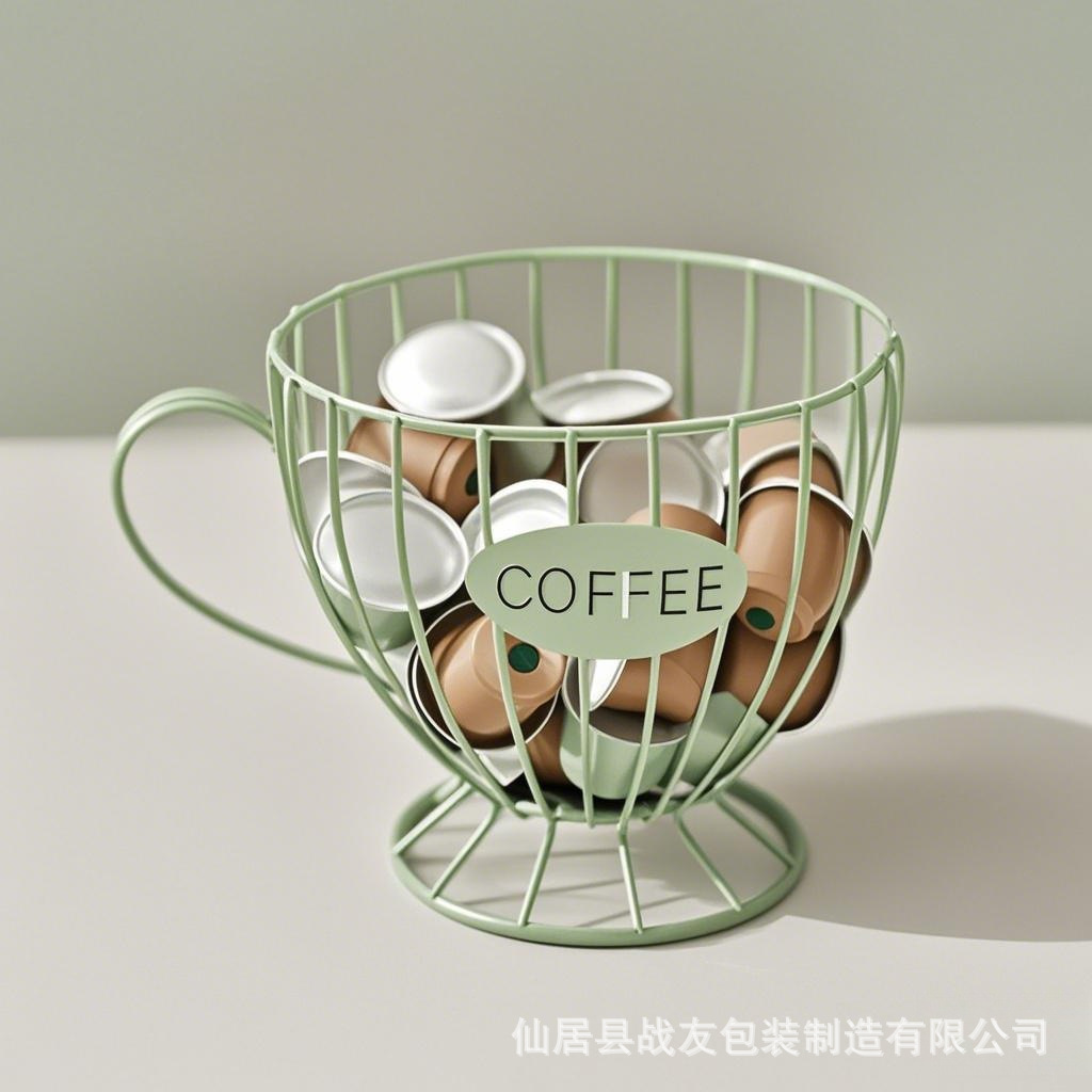 Estilo nórdico Snacks de lujo ligero Estante de almacenamiento de dulces Cafetería Estante de cápsulas de café para el hogar Estante de exhibición de mesa image 3