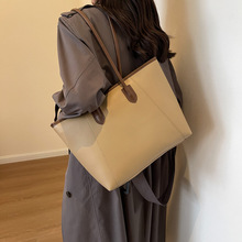 复古大容量包女包包2023新款潮韩国百搭托特包大容量单肩通勤包