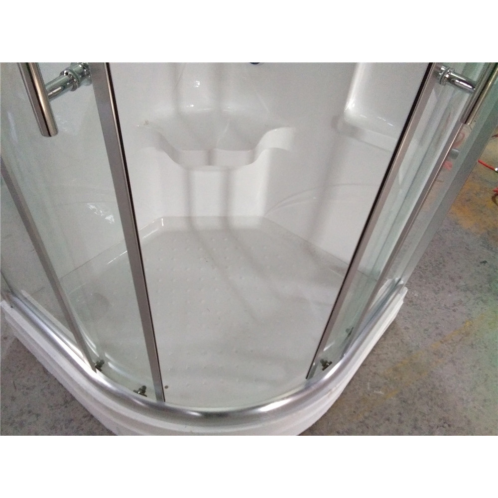 Habitación de baño individual en forma de abanico 900*900 sala de vapor baño de ducha integral baño pequeño apartamento