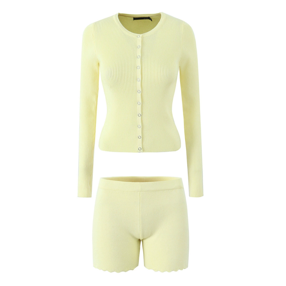 2024 Ранняя осень новый европейский и американский стиль трикотажный набор из двух частей