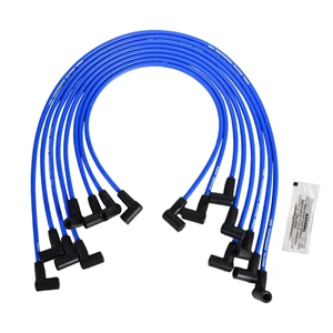 8mm Chevrolet GMC small block 265 267 283 302 HEI distributor spark plug wire (blue)