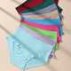 Cross-border explosions milk silk high waist plus size panties solid color panties antibacterial crotch ladies panties briefs wholesale