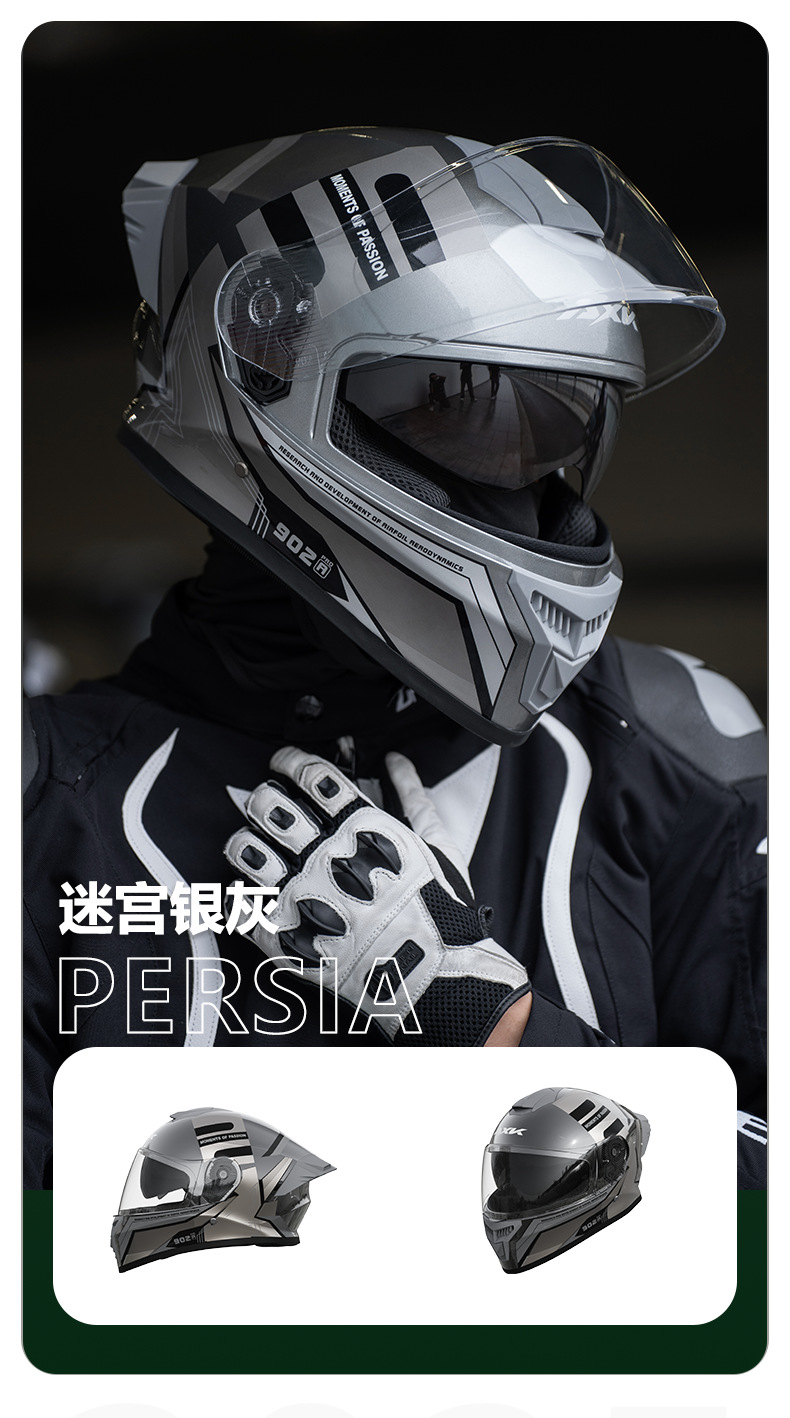 3C/DOT Motorcycle Helmet for Men, Warm Winter Popular Helmet, Full-Coverage Safety Helmet for Women on Electric Motorcycles