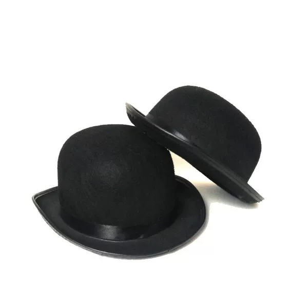 Cross-border factory direct sales Chaplin children's black small round top hat masquerade festival costume props