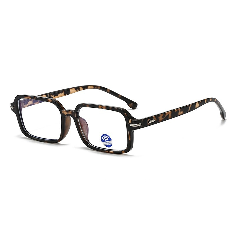 Slim Glossy Black Square Sunglasses For Men - Lightweight Acetate Frames With 100% UV Protection_voghion.com