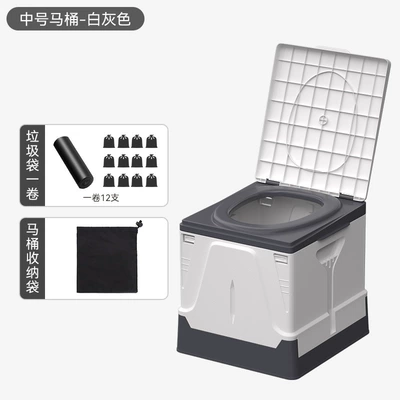 Kempinq və səyahət – and children - medium-toilet-white-gray-garbage-bag-storage-bag