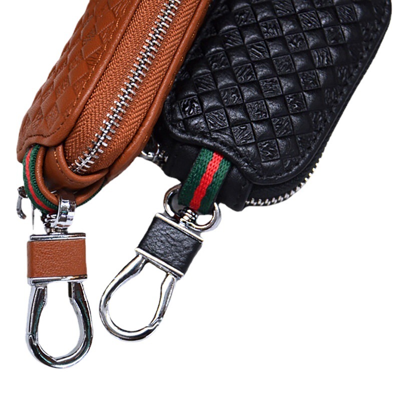 Fashion first layer cowhide car key case remote control protective cover chain car key bag genuine leather key bag factory wholesale