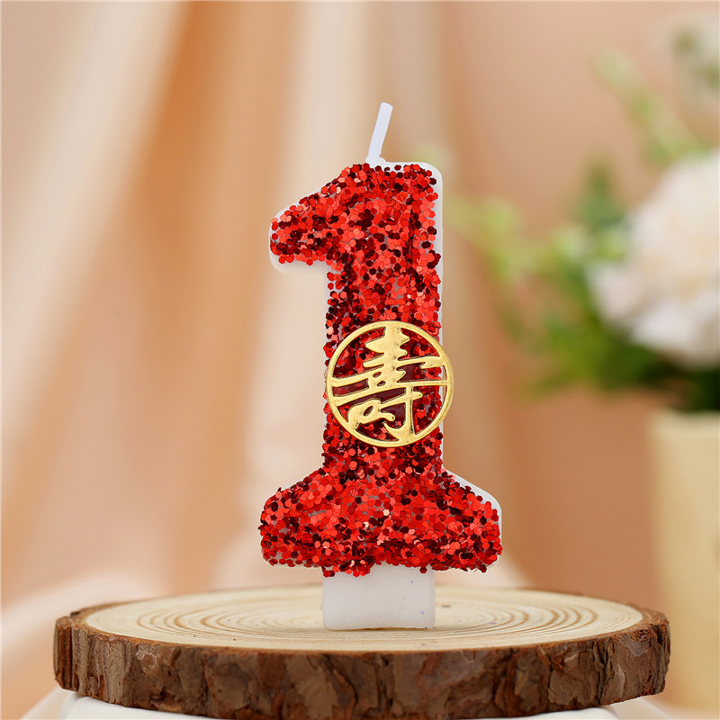 老人过寿数字生日蜡烛装饰|undefined