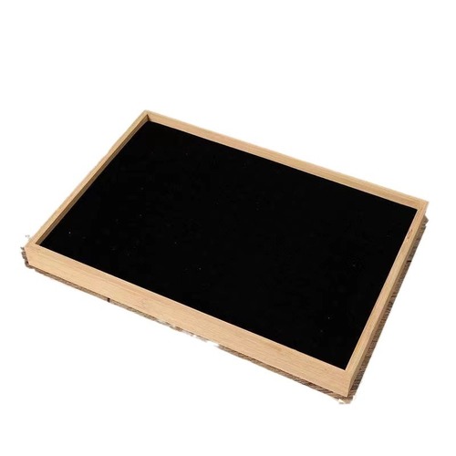 Bamboo and Wood Ring & Earring Display Tray, Jewelry Hundred-Ring & Earring Jewelry Tray Display Tray Counter Display