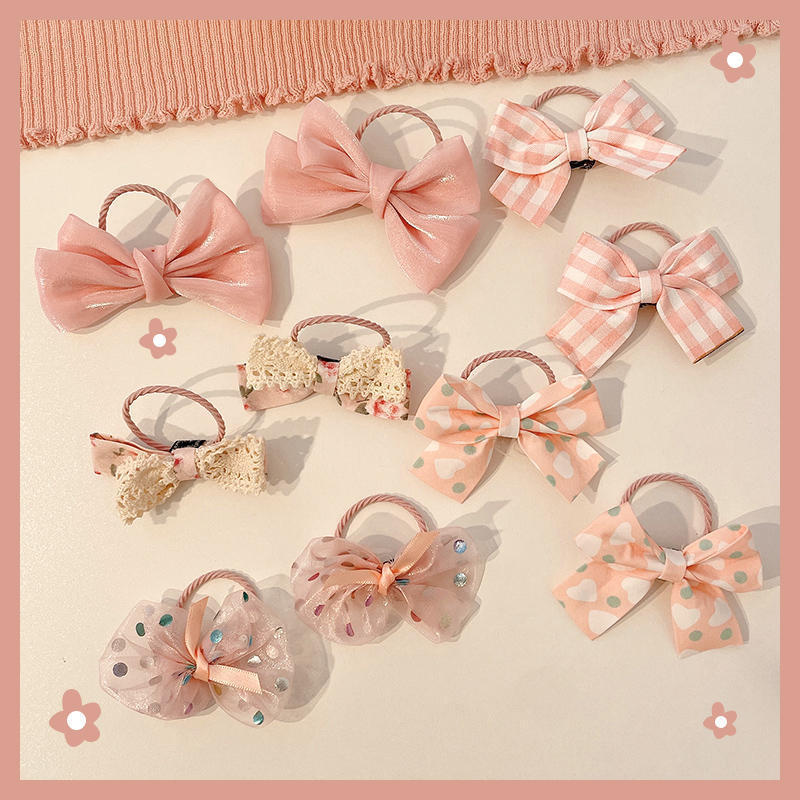 Ligas de cabello elásticas para niñas, colores de caramelo, suaves y resistentes, accesorios infantiles