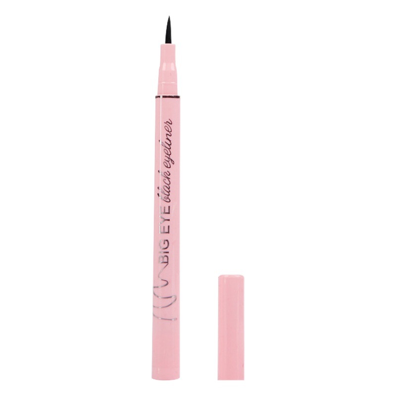 Foreign Trade Waterproof Cool Black Eyeliner Quick-Drying Liquid Eyeliner Pen Not Easy to Smudge Beginners Black Eyeliner Makeup