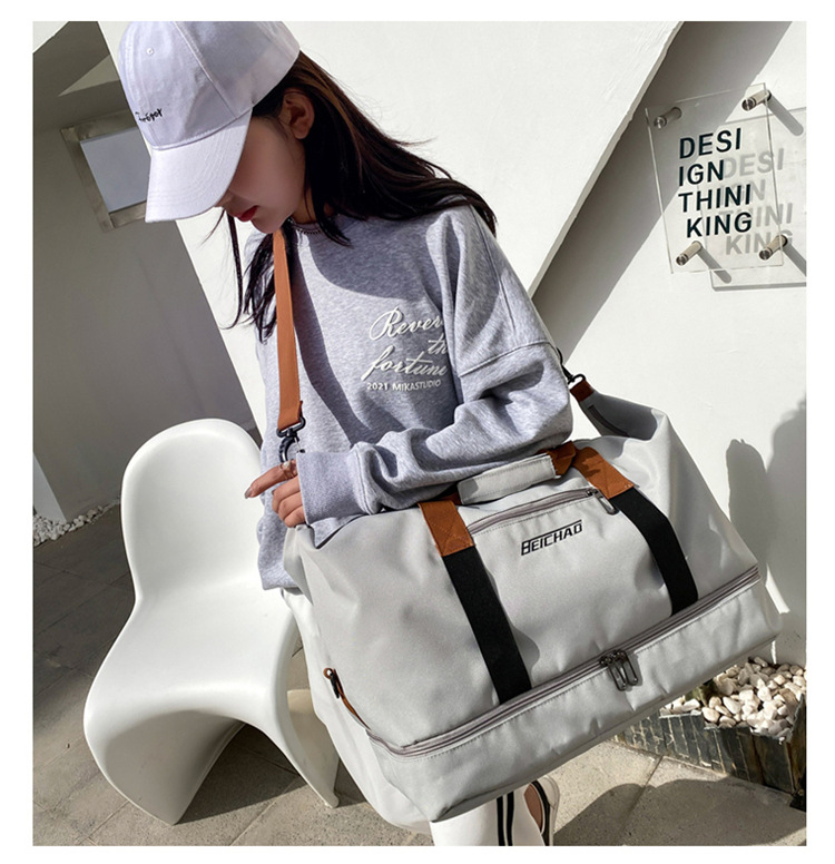 New Style Travel Bag Korean Portable Short-distance Travel Luggage Bag Large Capacity Gym Bag display picture 15
