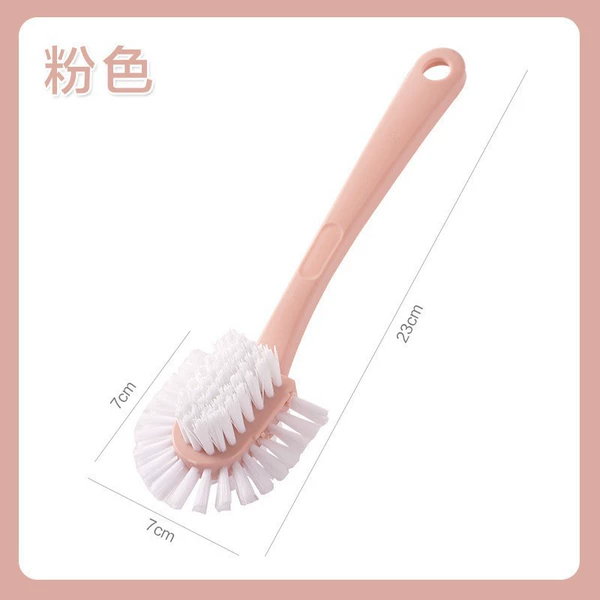 Pink five-sided shoe brush
