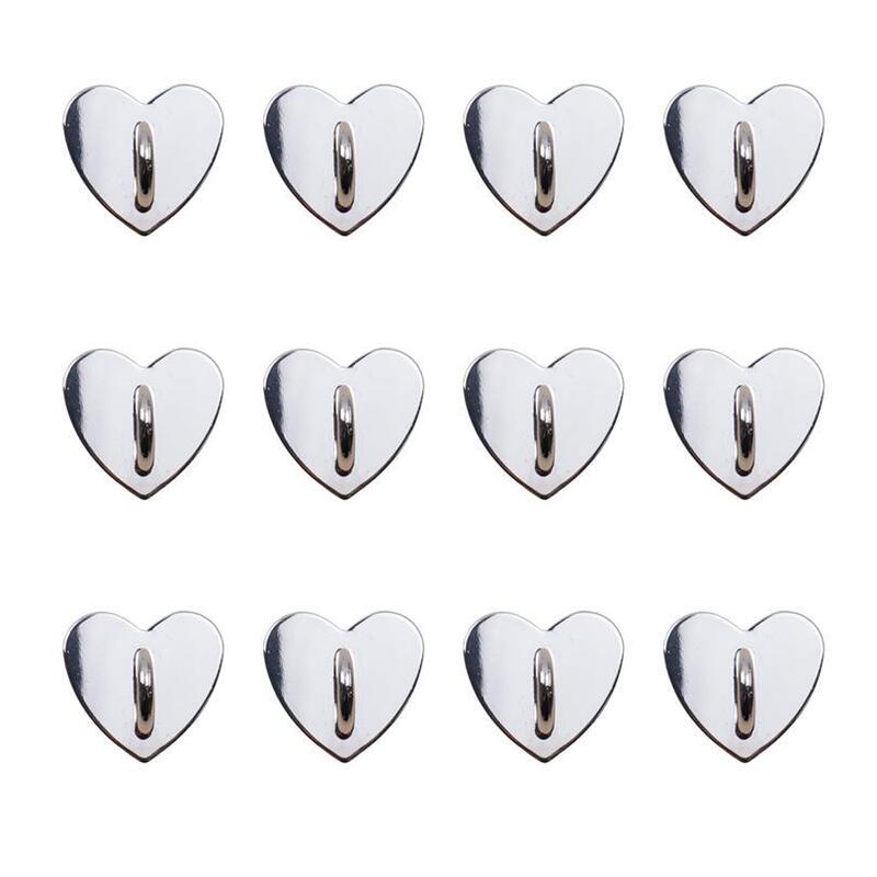 Phone Charm Hook Adhesive Metal Phone Finger Grip Hook Phone Ring Holder DIY Accessories (Silver Heart)