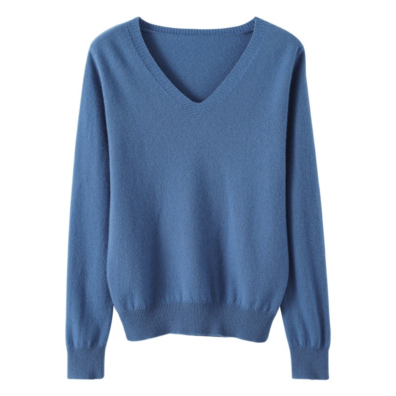 Suéter de Punto de Manga Larga para Mujer, Talla Grande, Estilo Coreano, Camiseta de Punto, Color Rojo, para Otoño e Invierno