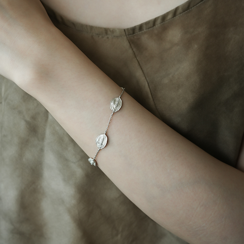 Original Design New Chinese Style Retro Texture Bracelet for Women, Light Luxury High-End Niche Jewelry, Versatile Linen Feel Bracelet