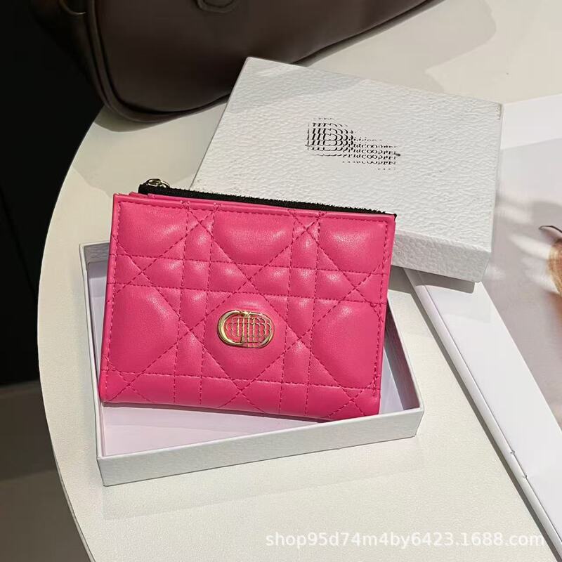 New European and American Trendy Brand D Wallet Women's High-End Wallet Style High-End Multi-Card Slot Card Holder Big Brand Cross-Border New European and American Trendy Brand D Wallet Women's High-End Wallet Style High-End Multi-Card Slot Card Holder Big Brand Cross-Border