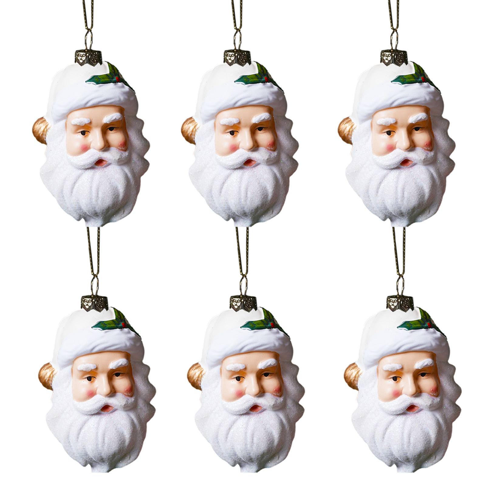 Colgante de Navidad transfronterizo decoraciones de Navidad árbol de Navidad adornos de plástico regalos para niños 6 paquetes al por mayor