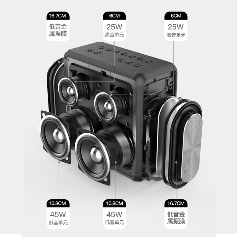 XDOBO キングマックス Bluetooth スピーカー 140 ワットハイパワー屋外ポータブルカラオケワイヤレスサブウーファー|undefined