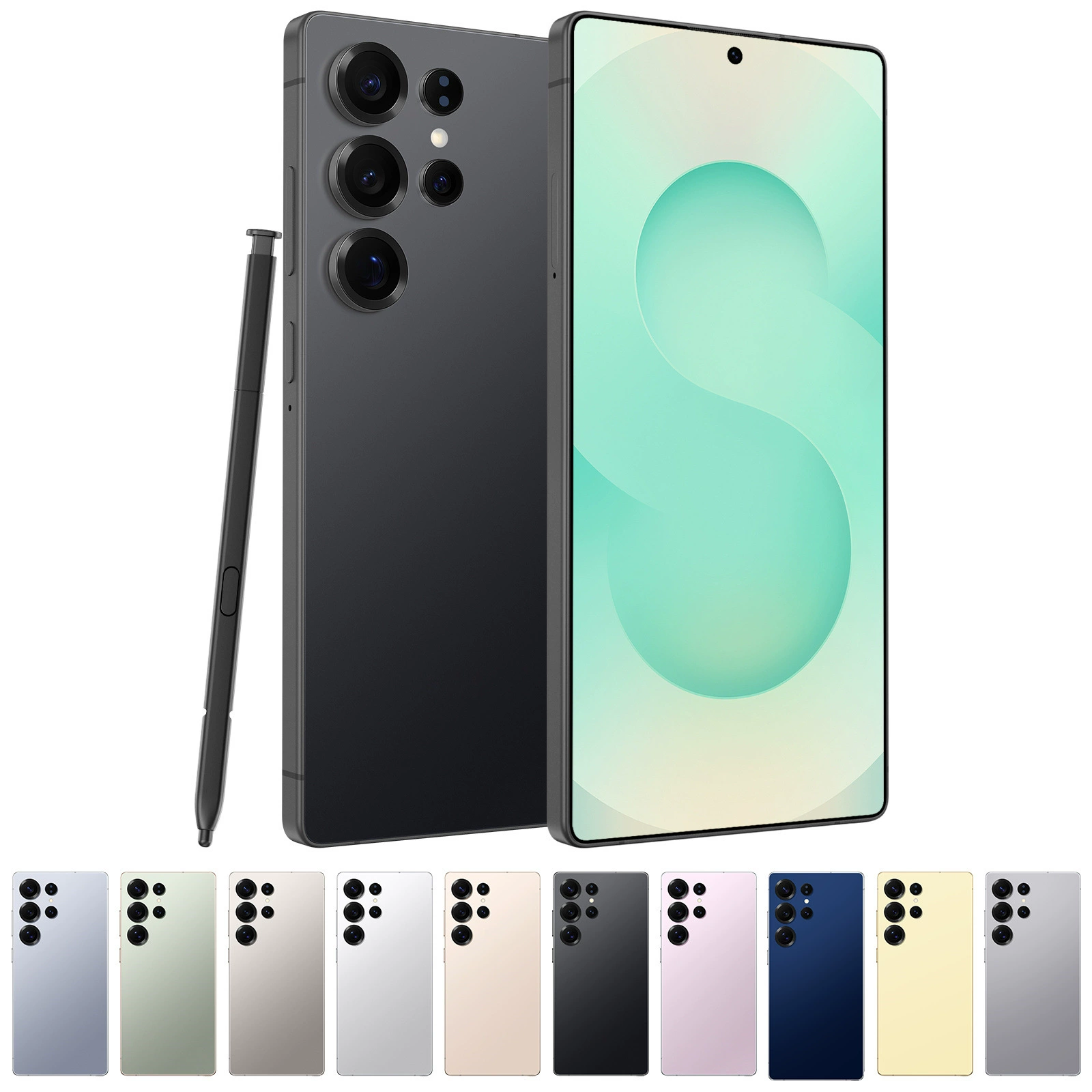 Смартфон S25 Ultra с встроенным стилусом, Android 15, 7,3 дюйма, 3 ГБ+64 ГБ, несколько цветов