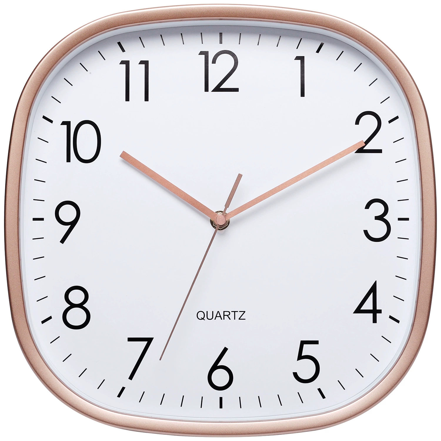Living room wall clock 12-inch silent square with rounded corners night light home clock for wholesale/retail wall-mounted clock